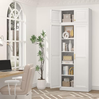 86.6" Kitchen Pantry Cabinet