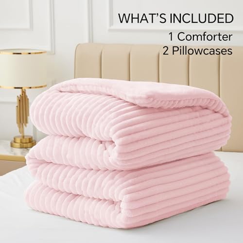 Fleece Full Comforter Set