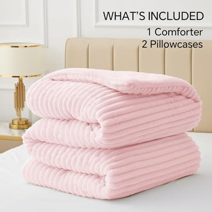 Fleece Full Comforter Set