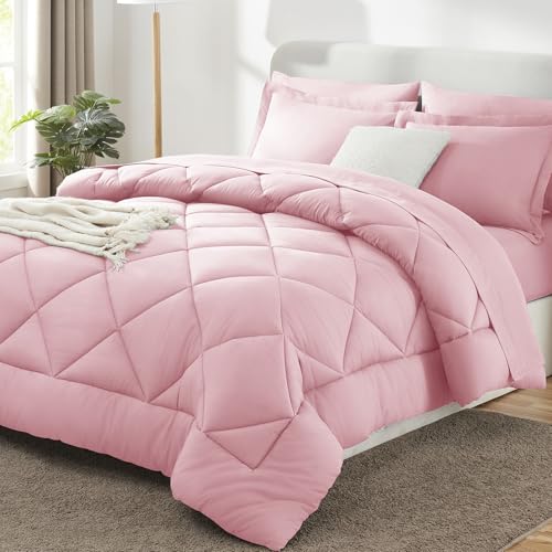 Oversized King Size Comforter Set Pink