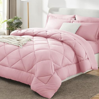 Oversized King Size Comforter Set Pink