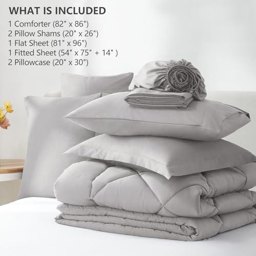 Full Size Comforter Sets French Grey