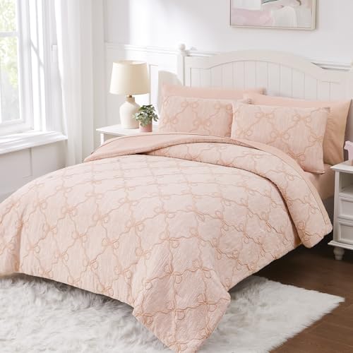 Queen Comforter Set with Sheets for Girls