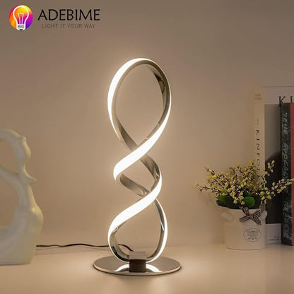 LED Spiral Bedside Table Lamp