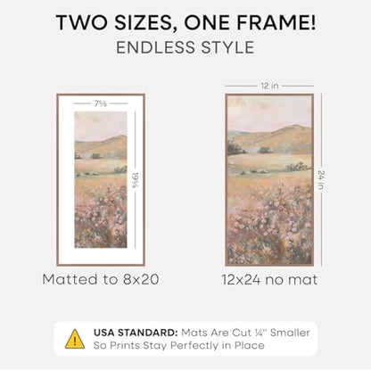 12x24 Mocha Picture Frame