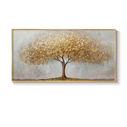 Large Framed Gold Tree of Life Wall Art for Living room