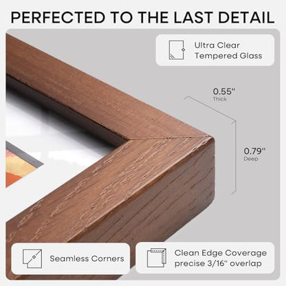 A3 Brown Oak Picture Frame