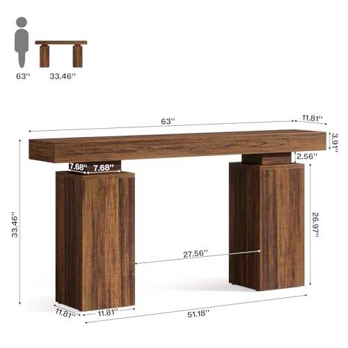 63 in Long Console Table