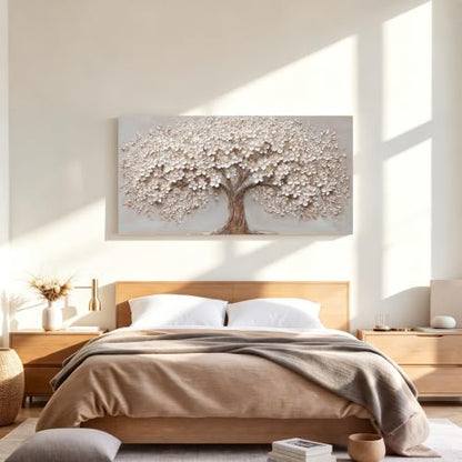 Canvas Wall Art Decor Prints Modern Botanical Wall Art Pictures for Living Room Tree of Life Wall Art Decor Prints Artwork for Walls Bedroom Office Decor 20" X 40"Printed Decorative Painting