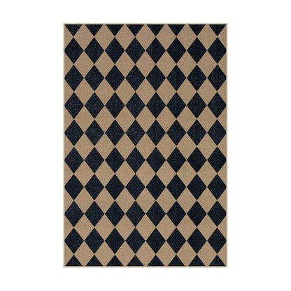 Checkered Easy Jute 6x9 Area Rugs