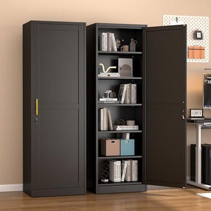 Metal Locker Tall Narrow Storage Cabinet