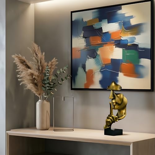 Gold Modern Abstract Art Thinker Statues