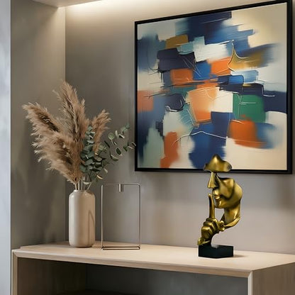 Gold Modern Abstract Art Thinker Statues