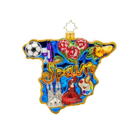 Hand Crafted European Glass Christmas Tree Decorative Ornament