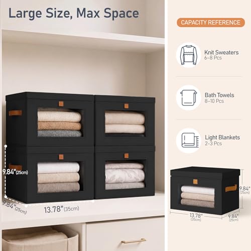 Storage Bins with Lids (6 Count)