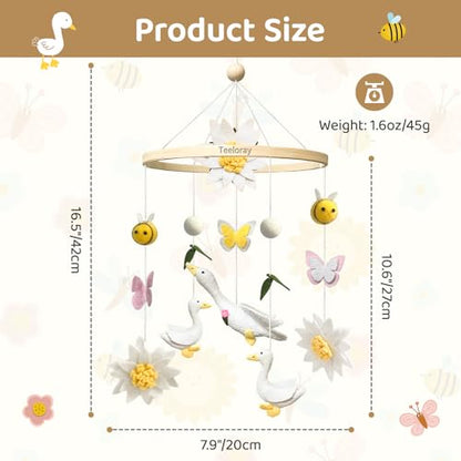 Baby Mobile for Crib Goose Nursery Decor Baby Shower Newborn Gifts