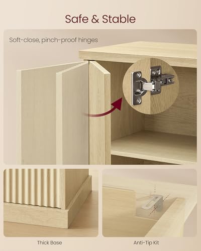 Contemporary Buffet Cabinet with Adjustable Shelves
