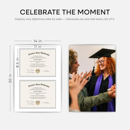 14x20 Silver Diploma Frame