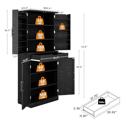 72" Tall Storage Cabinet