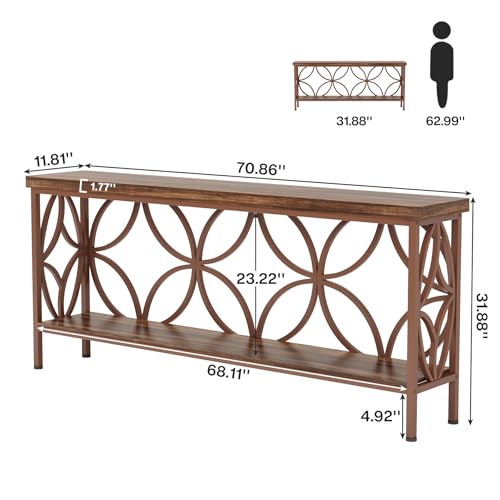 70.9 Inch Narrow Sofa Table