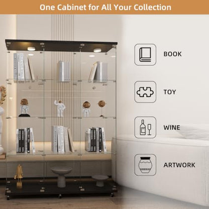 Black Glass Display Cabinet
