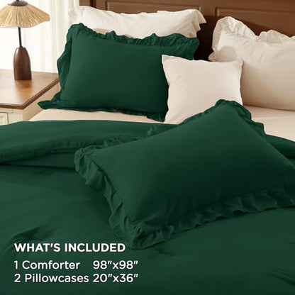 Ruffle Oversized Queen Comforter Set