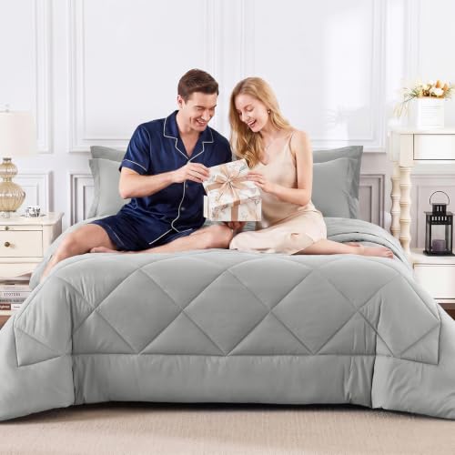 Full Size Comforter Sets Light Grey