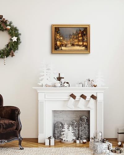 Vintage Gold Framed Wall Art for Living Room