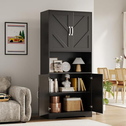 70" Kitchen Pantry Storage Cabinet