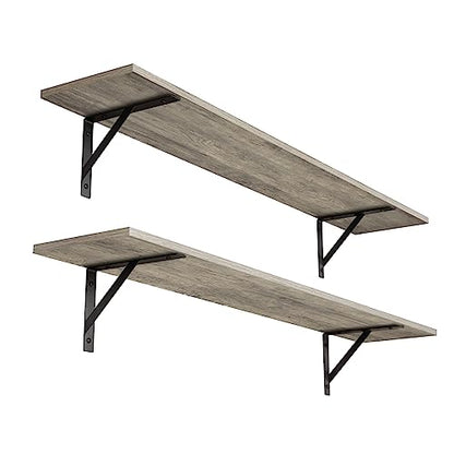 Long Wall Shelves (2 Count)