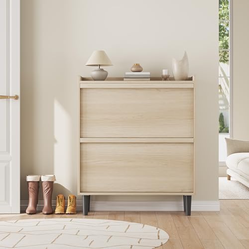 Shoe Cabinet with 2 Flip Drawers