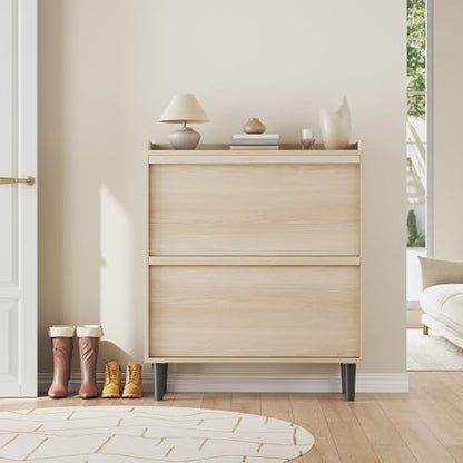 Shoe Cabinet with 2 Flip Drawers
