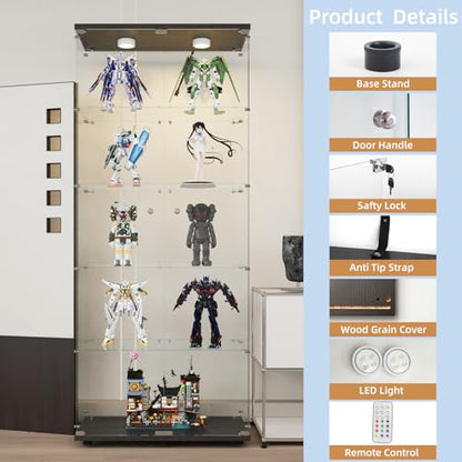 Glass Display Cabinet with LED