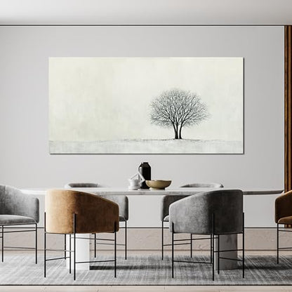 Canvas Wall Art Decor Wall Art Pictures for Living Room Canvas Modern Art Wall Decor Black and White Wall Art Decor Minimalist Tree Wall Art Prints Art Work for Home Office Wall Decor 24" X 48"