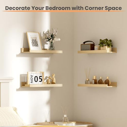 Floating Shelves for Wall Decor Storage (6 Count)