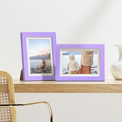 5x7 Picture Frames Set of 9 for Wall or Tabletop Display (9 Count)