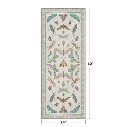 Washable Non Slip Bathroom Runner Rug 2x5 (10 Sq Ft)