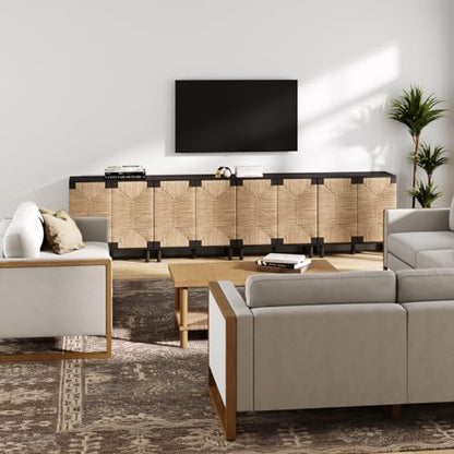 Beacon Accent Natural Sideboard Storage Cabinet TV Stand in Wire