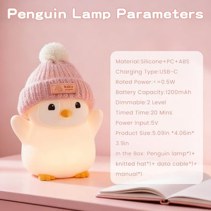 Penguin Night Light for Kids