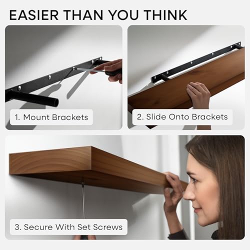 36 Inch Floating Shelves (3 Count)
