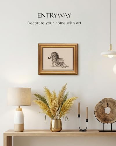 Vintage Gold Framed Wall Art for Living Room