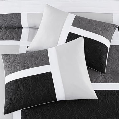 Upland 7 Piece Quilted Patchwork Comforter Set