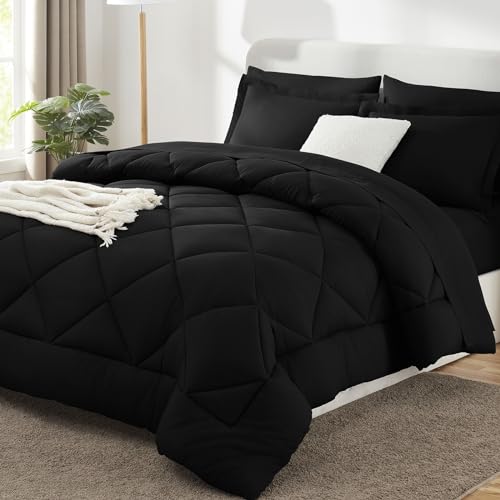 Oversized Queen Comforter Set Black