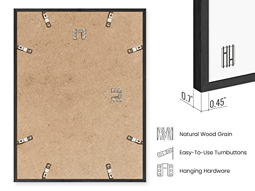 8x10 Black Oak Frame Set of 3 (3 Count)