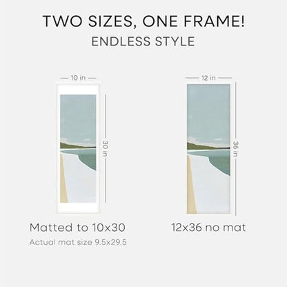 12x36 White Oak Picture Frame