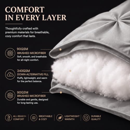 Oversized King Comforter Set French Grey