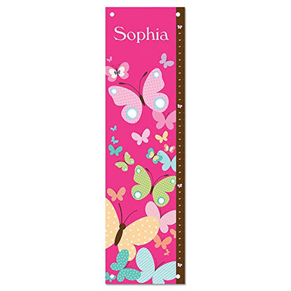Personalized Growth Chart for Kids, Butterflies - I See Me!