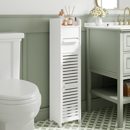 Slim Narrow Bathroom Storage Cabinet