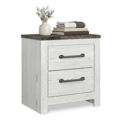 Engineered Wood 2 Drawer Nightstand