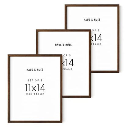Walnut Wood Picture Frame Set of 3 (3 Count)